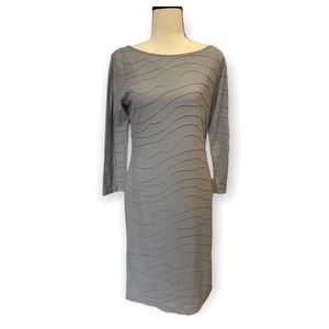 Sharagano Women’s Gray Midi Dress Size 8